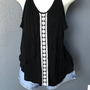 Forever 21 Boho Black Festival Tank Top